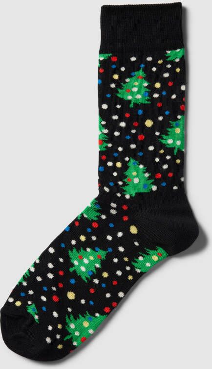 Happy Socks Sokken met all-over motief model 'CHRISTMAS NIGHT'