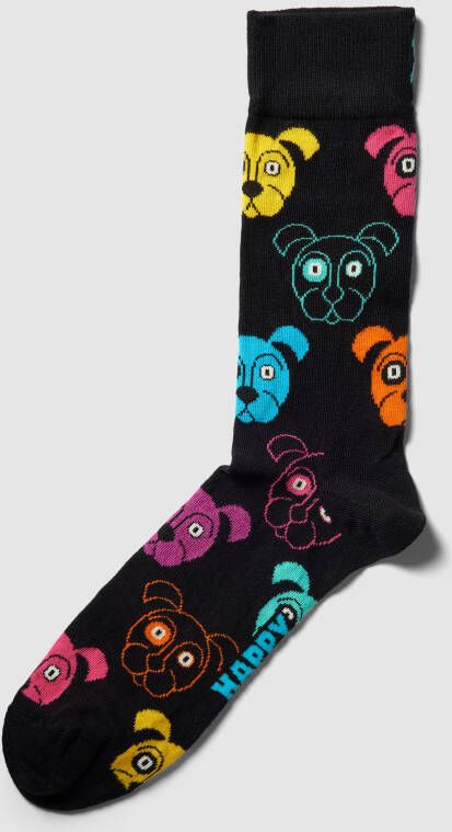 Happy Socks Sokken met all-over motief model 'Dog'