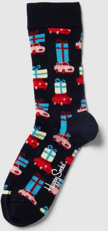 Happy Socks Sokken met all-over motief model 'Holiday Shopping'