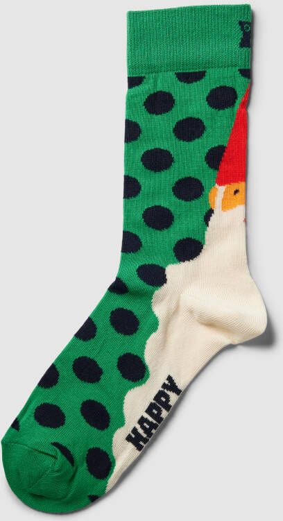 Happy Socks Sokken met all-over motief model 'Santas Beard'