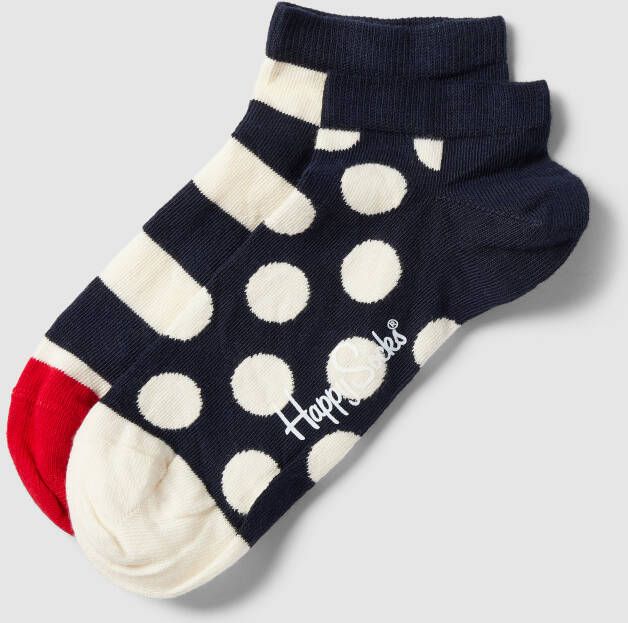 Happy Socks Sokken met all-over print in een set van 2 paar model 'Big Dot'