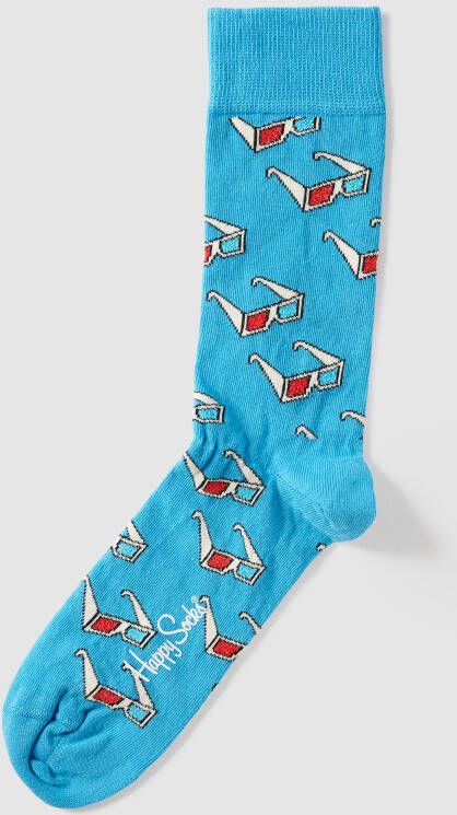 Happy Socks Sokken met all-over print model '3D Glasses Socks'