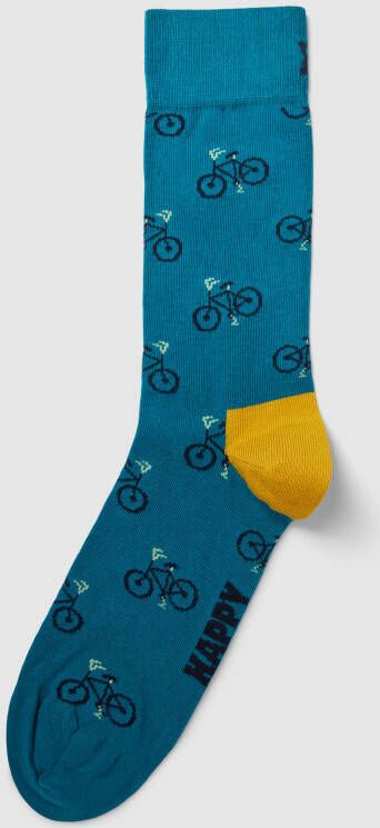 Happy Socks Sokken met all-over print model 'Bike'