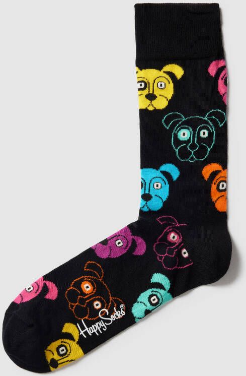 Happy Socks Sokken met all-over print model 'DOG'