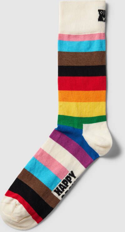 Happy Socks Sokken met contraststrepen model 'Pride Stripe'
