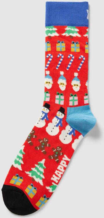Happy Socks Sokken met motiefprint model 'All I Want For Christmas'
