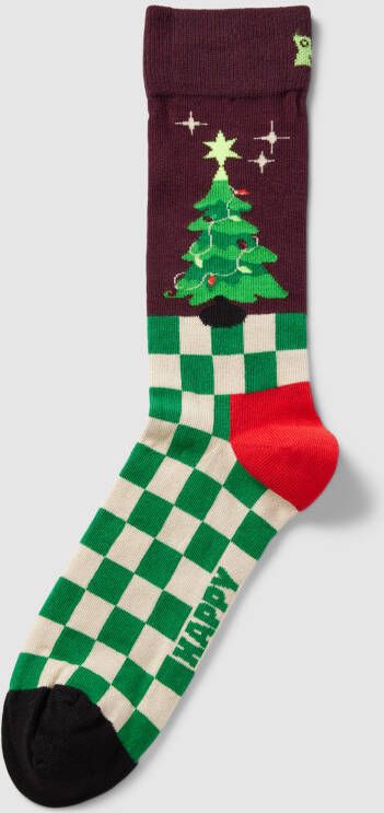 Happy Socks Sokken met motiefprint model 'Christmas Tree'