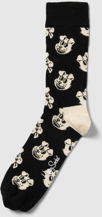Happy Socks Sokken met motiefprint model 'Doggo'