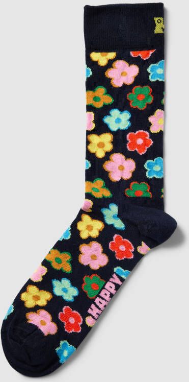 Happy Socks Sokken met motiefprint model 'Flower'