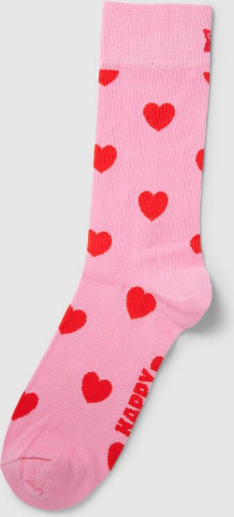 Happy Socks Sokken met motiefprint model 'Heart'