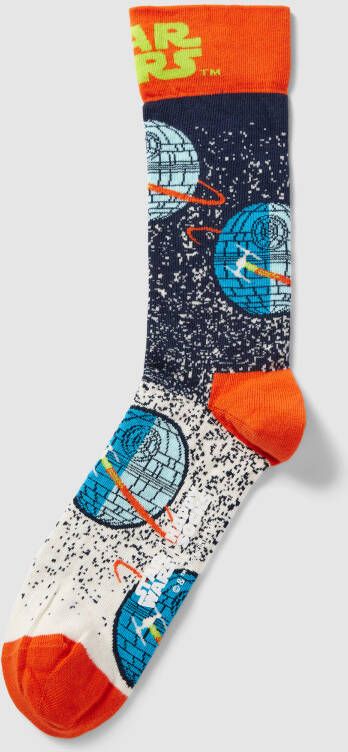 Happy Socks Sokken met motiefprint model 'Star Wars™ Death Star'