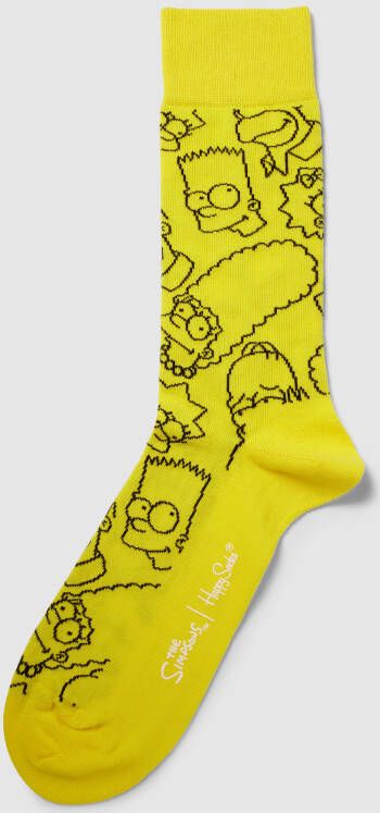 Happy Socks Sokken met motiefprint model 'The Simpsons'