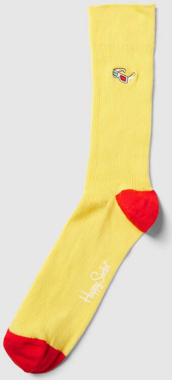 Happy Socks Sokken met motiefstitching