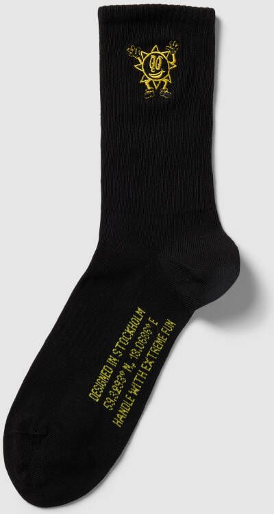 Happy Socks Sokken met motiefstitching model 'Greetings'