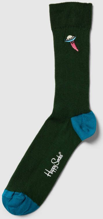 Happy Socks Sokken met motiefstitching model 'UFO'