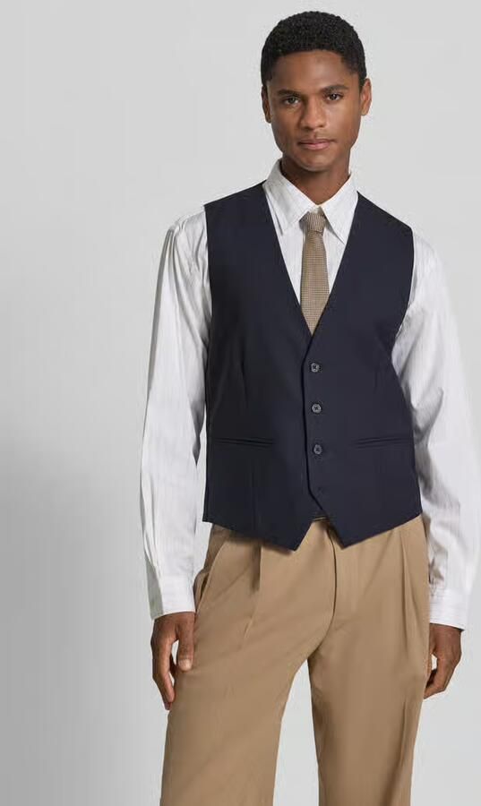 HECHTER PARIS Bodywarmer met v-hals en strookzakken - Foto 3
