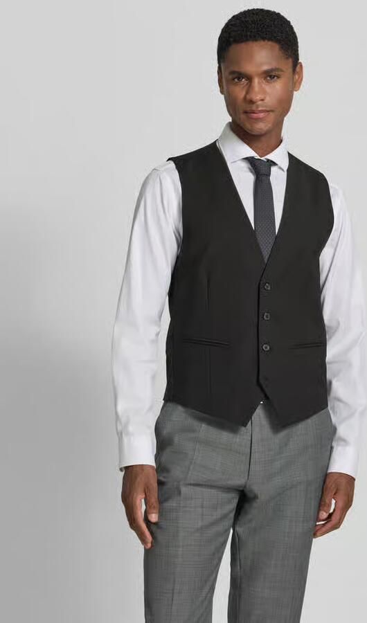 HECHTER PARIS Bodywarmer met v-hals en strookzakken - Foto 2
