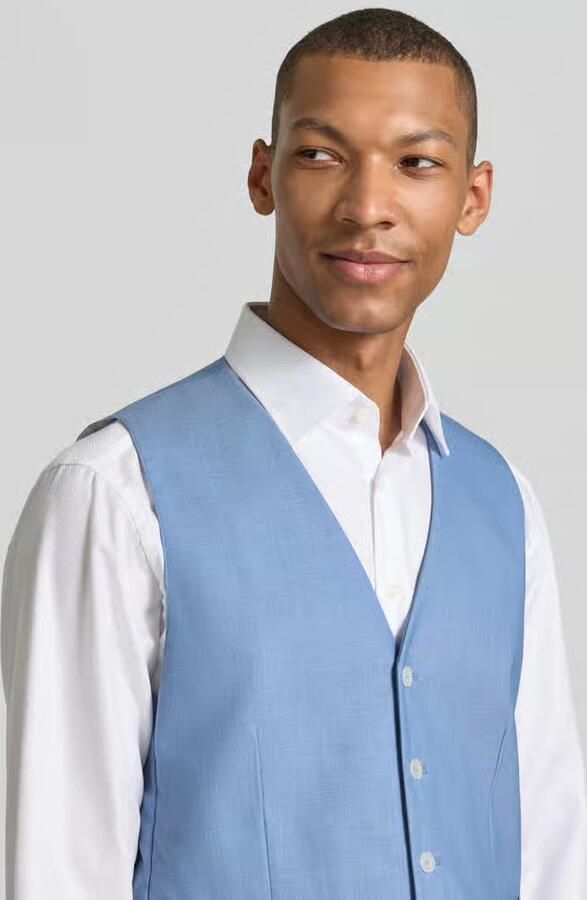 HECHTER PARIS Gilet met V-hals en paspelzakken