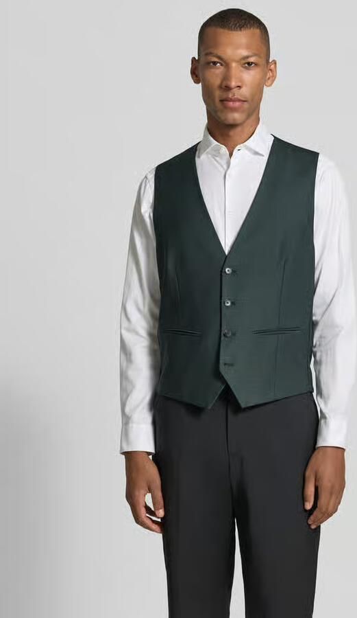 HECHTER PARIS Gilet met V-hals en paspelzakken - Foto 3