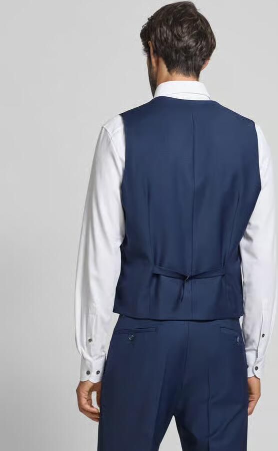 HECHTER PARIS Gilet met V-hals en paspelzakken