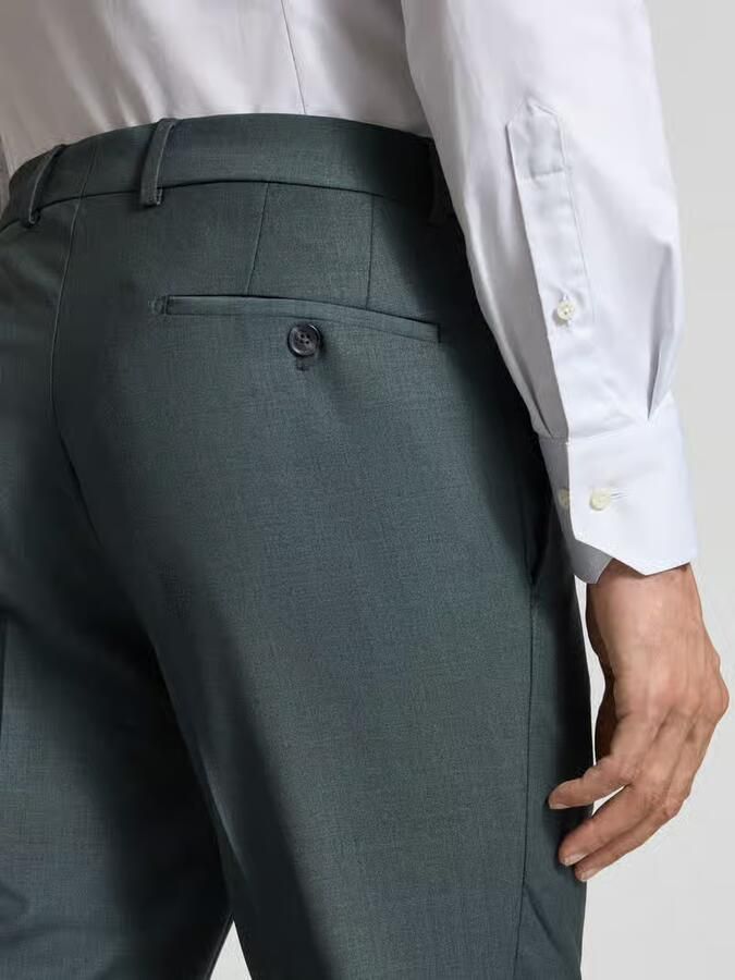 HECHTER PARIS Pantalon met vouw en steekzakken