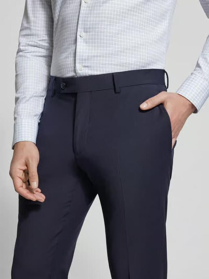 HECHTER PARIS pantalon van scheerwolmix met persplooien - Foto 2