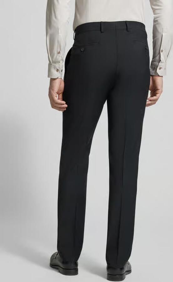HECHTER PARIS pantalon van scheerwolmix met persplooien - Foto 2