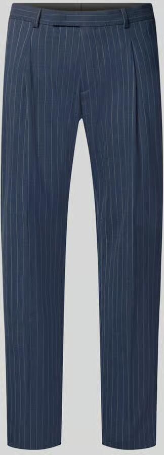 HECHTER PARIS Pantalon van scheerwolmix met vouwplooi