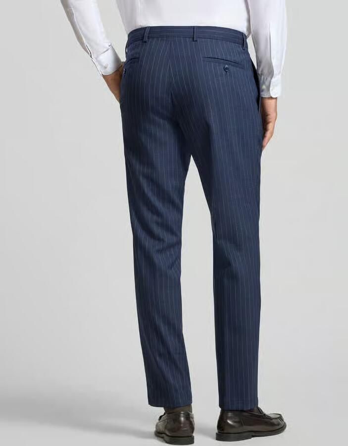 HECHTER PARIS Pantalon van scheerwolmix met vouwplooi - Foto 2