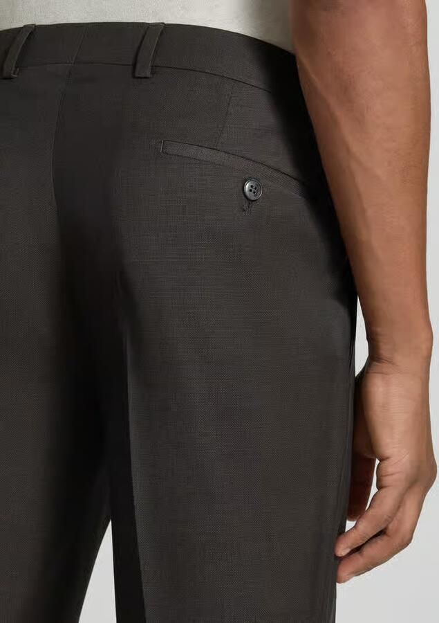 HECHTER PARIS Pantalon van scheerwolmix model 'Birdseye'