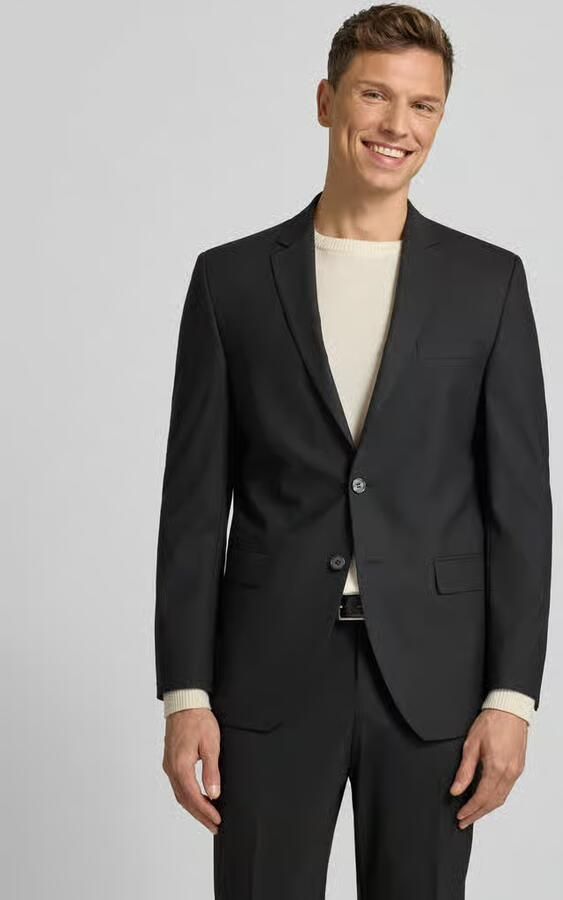 HECHTER PARIS Regular fit 2-knoops colbert met wol Model 'MODERN' - Foto 4