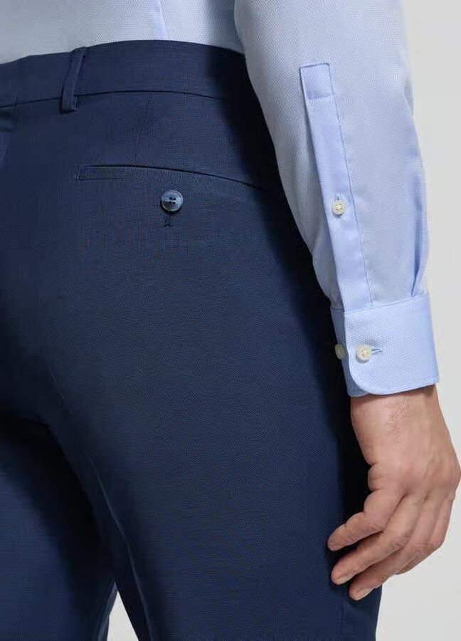 HECHTER PARIS regular fit broek van scheerwolmix