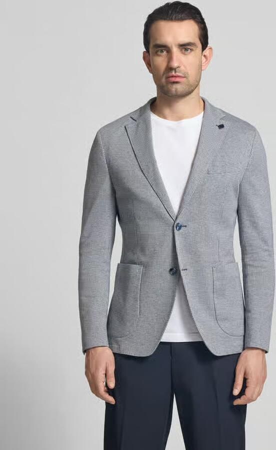HECHTER PARIS regular fit colbert met siersteentje - Foto 4
