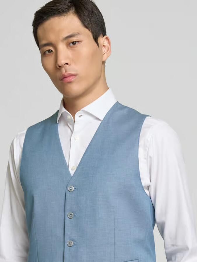 HECHTER PARIS Regular fit gilet met paspelzakken