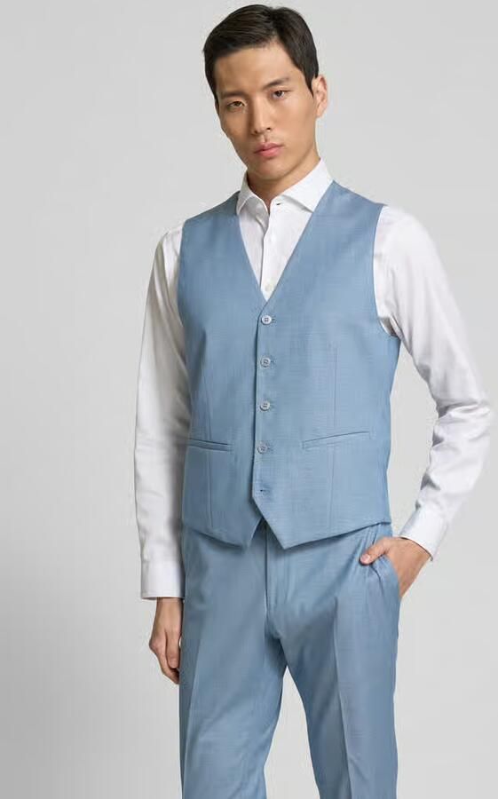 HECHTER PARIS Regular fit gilet met paspelzakken - Foto 2