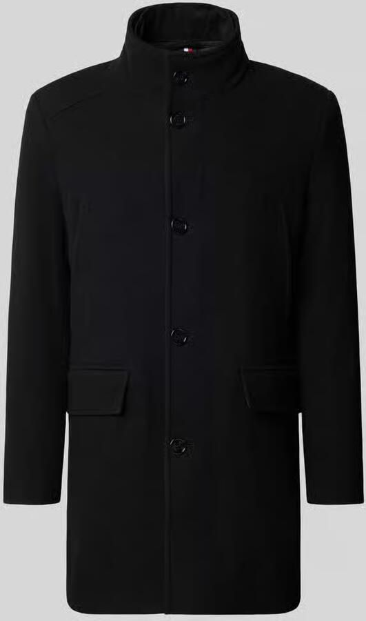 HECHTER PARIS Regular fit lange jas met opstaande kraag