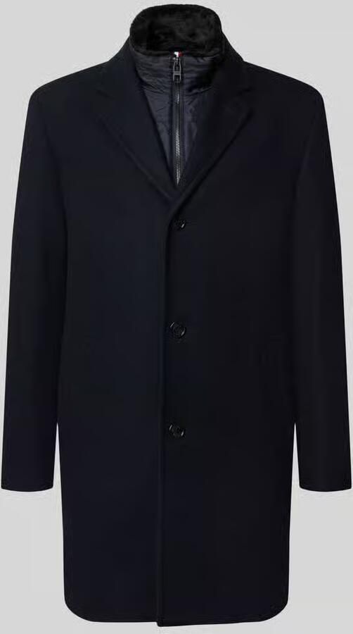 HECHTER PARIS Regular fit lange jas van wolmix