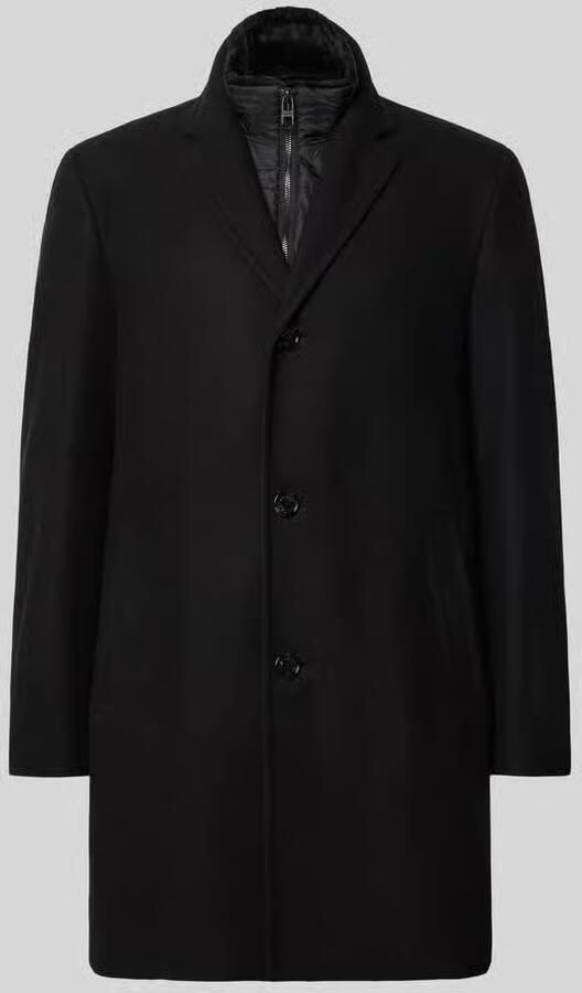 HECHTER PARIS Regular fit lange jas van wolmix