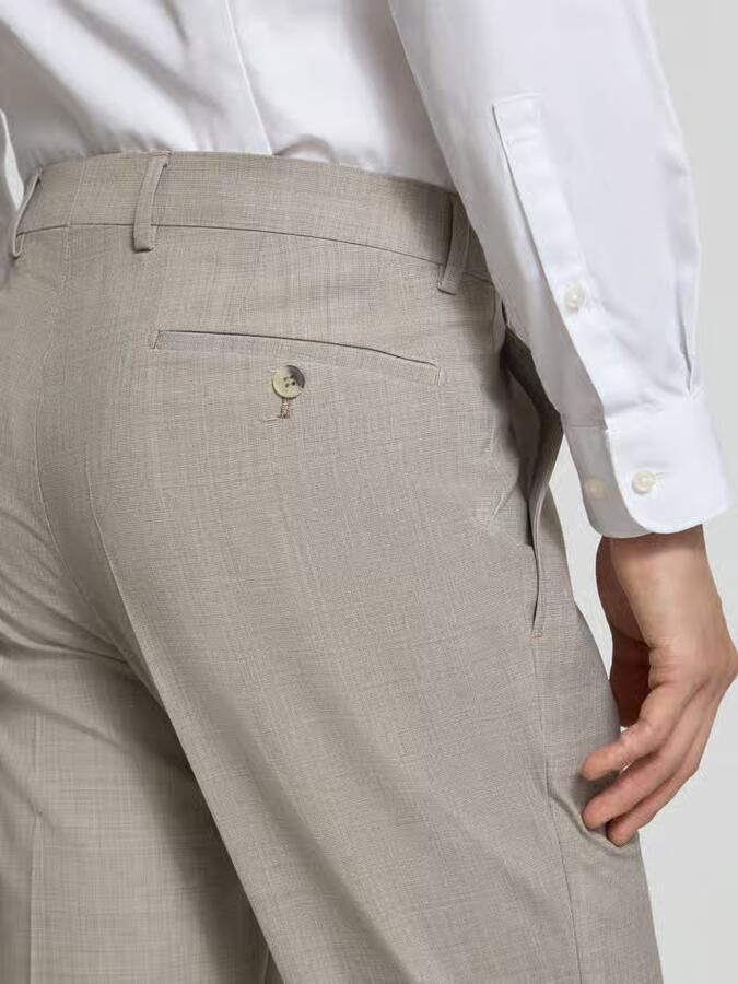 HECHTER PARIS Regular fit pantalon met persplooien