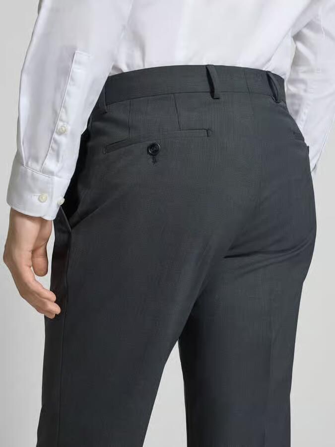 HECHTER PARIS Regular fit pantalon met persplooien