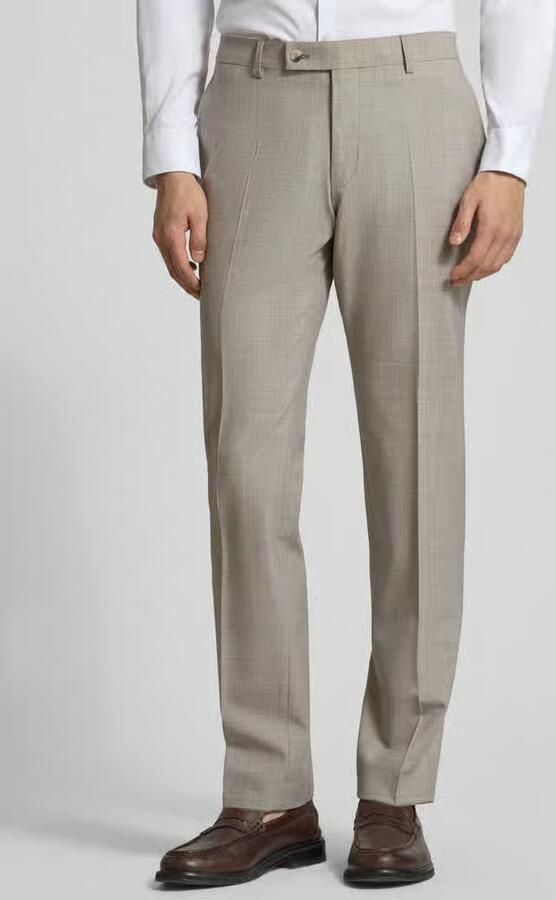 HECHTER PARIS Regular fit pantalon met persplooien - Foto 3