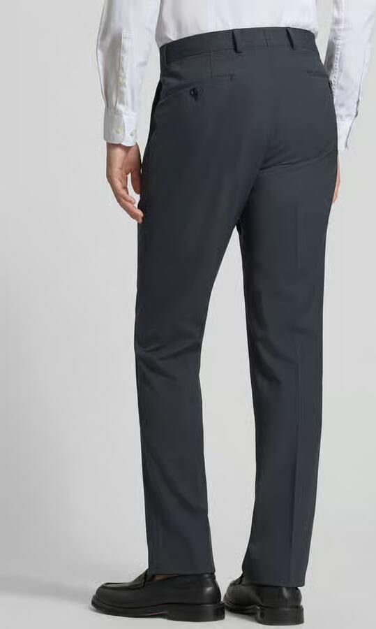 HECHTER PARIS Regular fit pantalon met persplooien