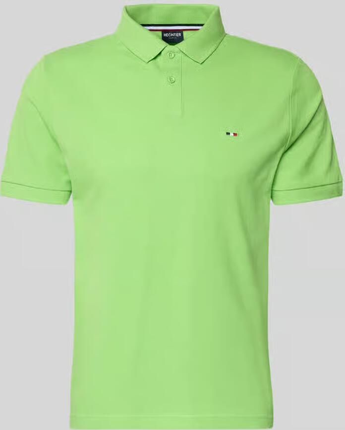 HECHTER PARIS regular fit poloshirt met gestikt logo