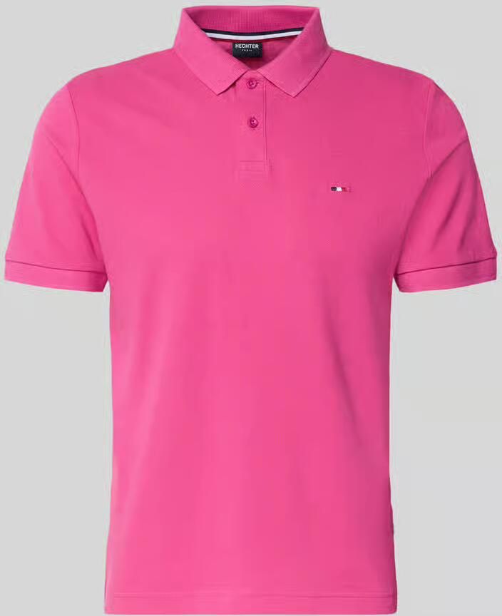 HECHTER PARIS regular fit poloshirt met gestikt logo