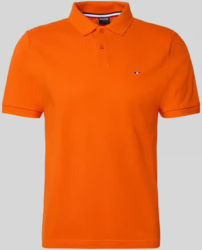 HECHTER PARIS regular fit poloshirt met gestikt logo