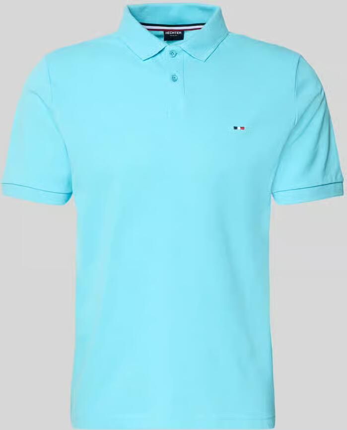 HECHTER PARIS regular fit poloshirt met gestikt logo