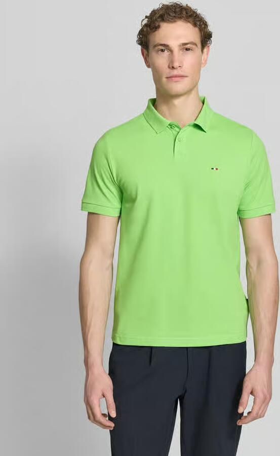 HECHTER PARIS regular fit poloshirt met gestikt logo - Foto 3