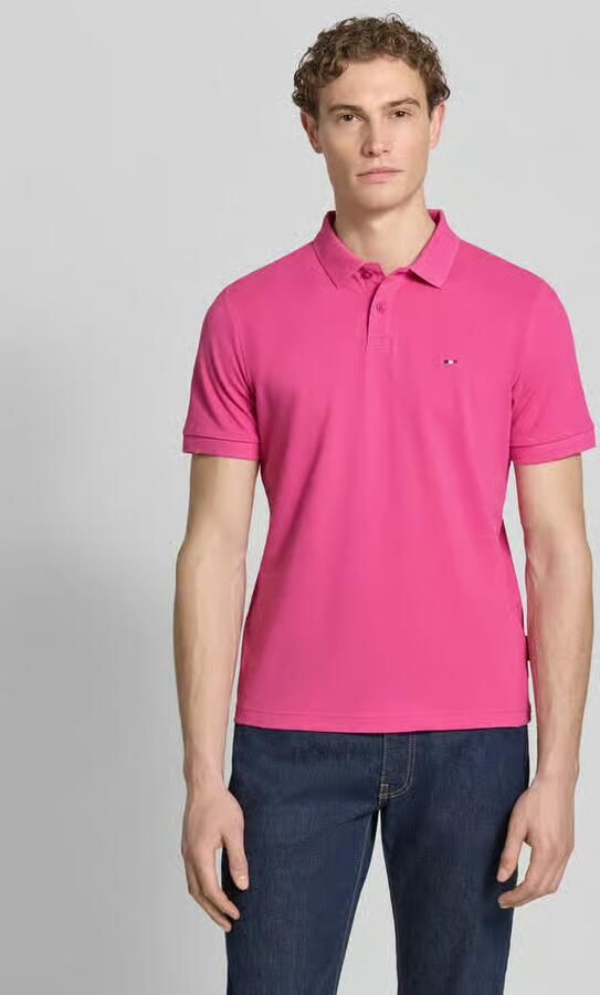HECHTER PARIS regular fit poloshirt met gestikt logo - Foto 4