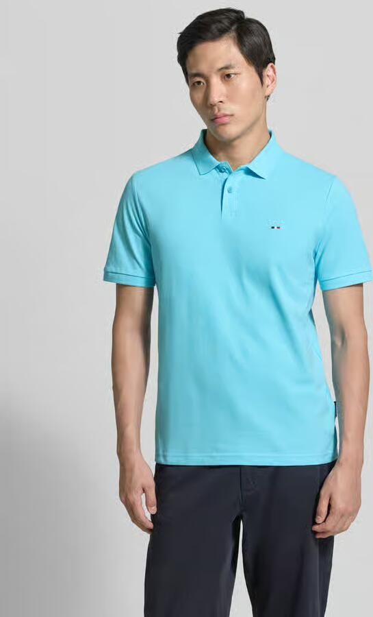 HECHTER PARIS regular fit poloshirt met gestikt logo - Foto 2