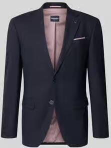 HECHTER PARIS slim fit 2-knoops colbert met klepzakken